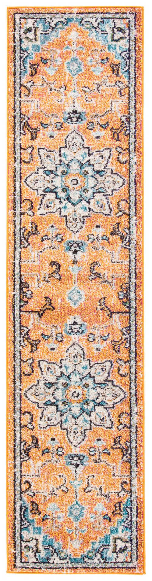 Safavieh Madison Mad473P Orange/Teal Rug.