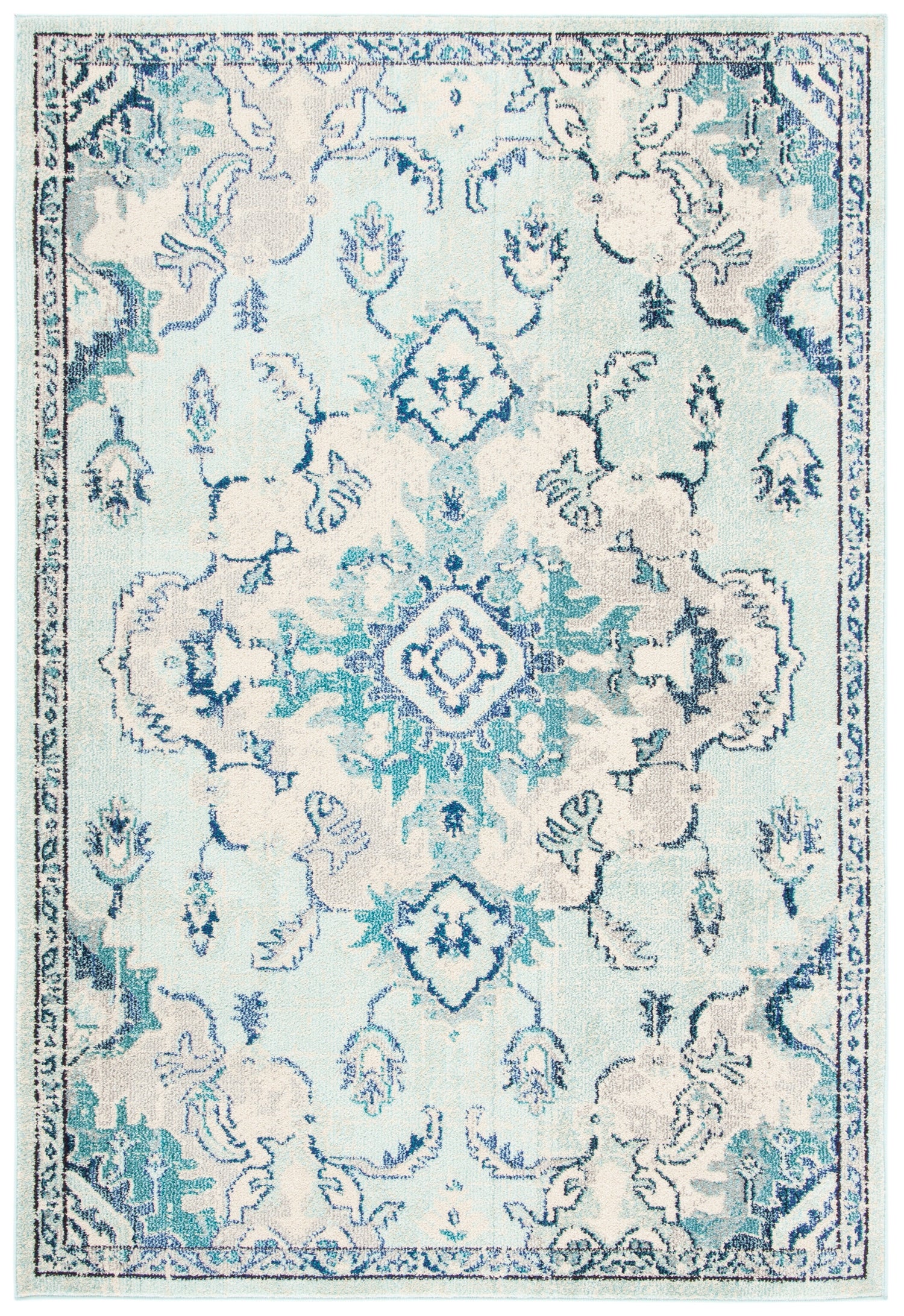 Safavieh Madison Mad484J Teal/Beige Rugs.