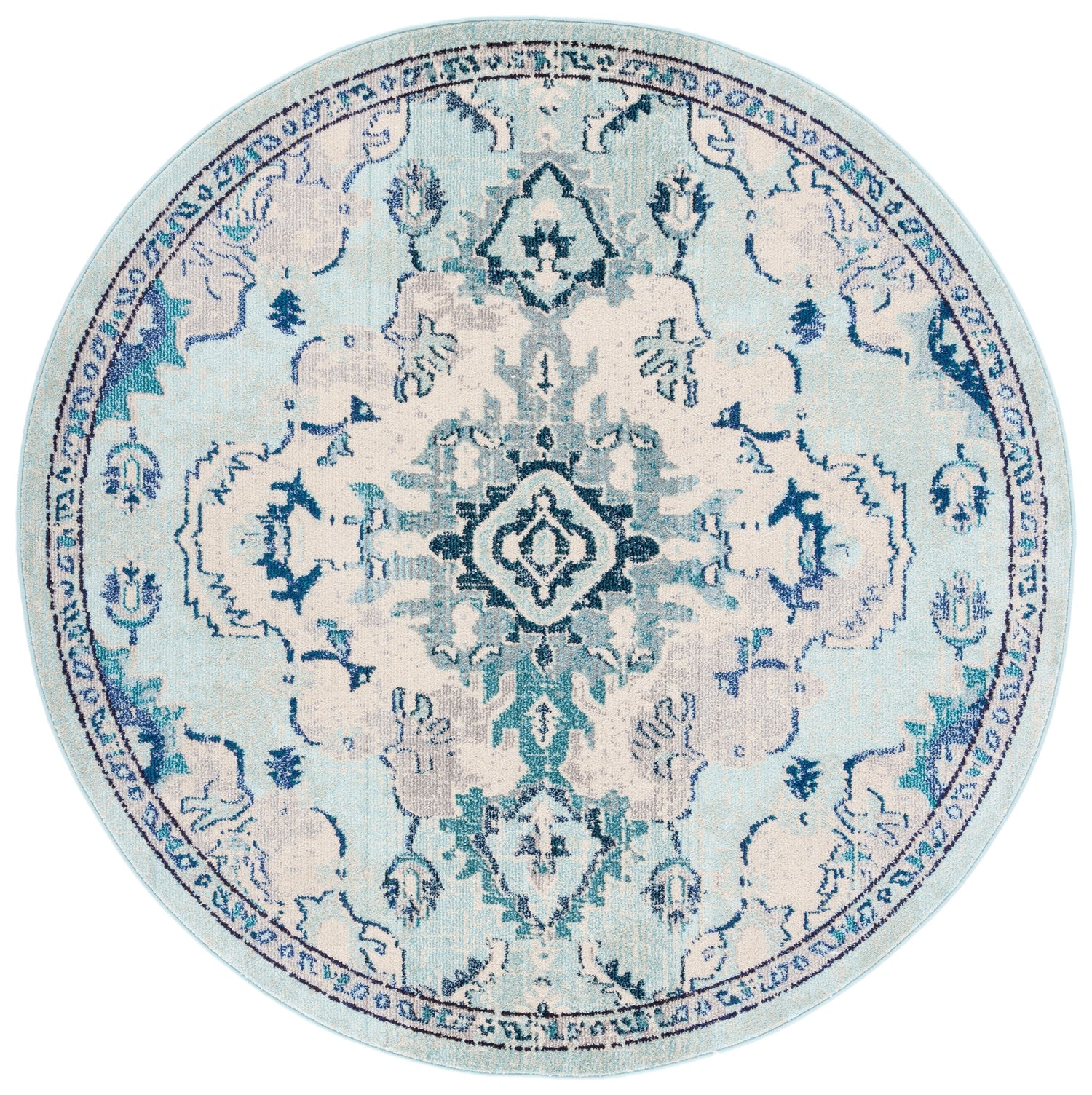Safavieh Madison Mad484J Teal/Beige Rugs.