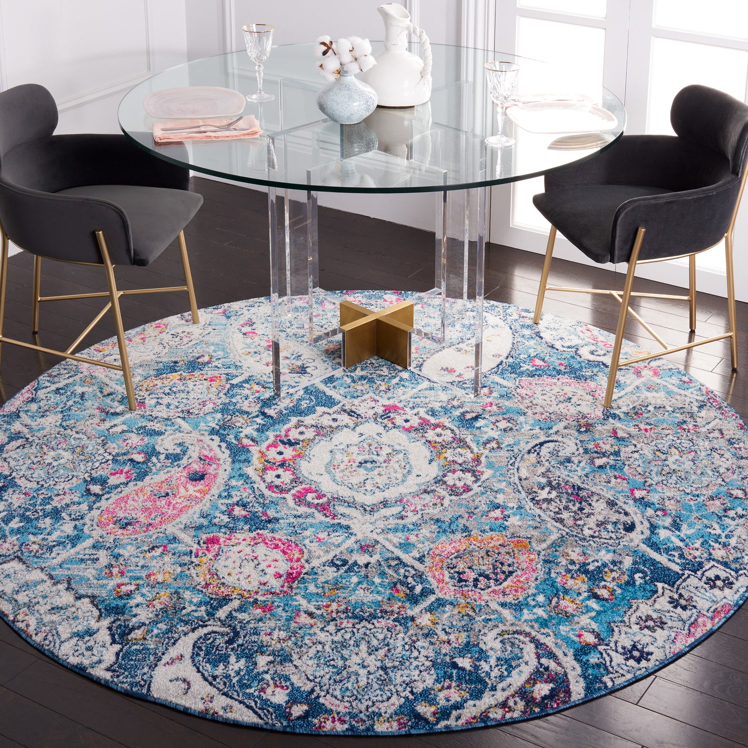 Safavieh Madison Mad600M Blue/Grey Rug.