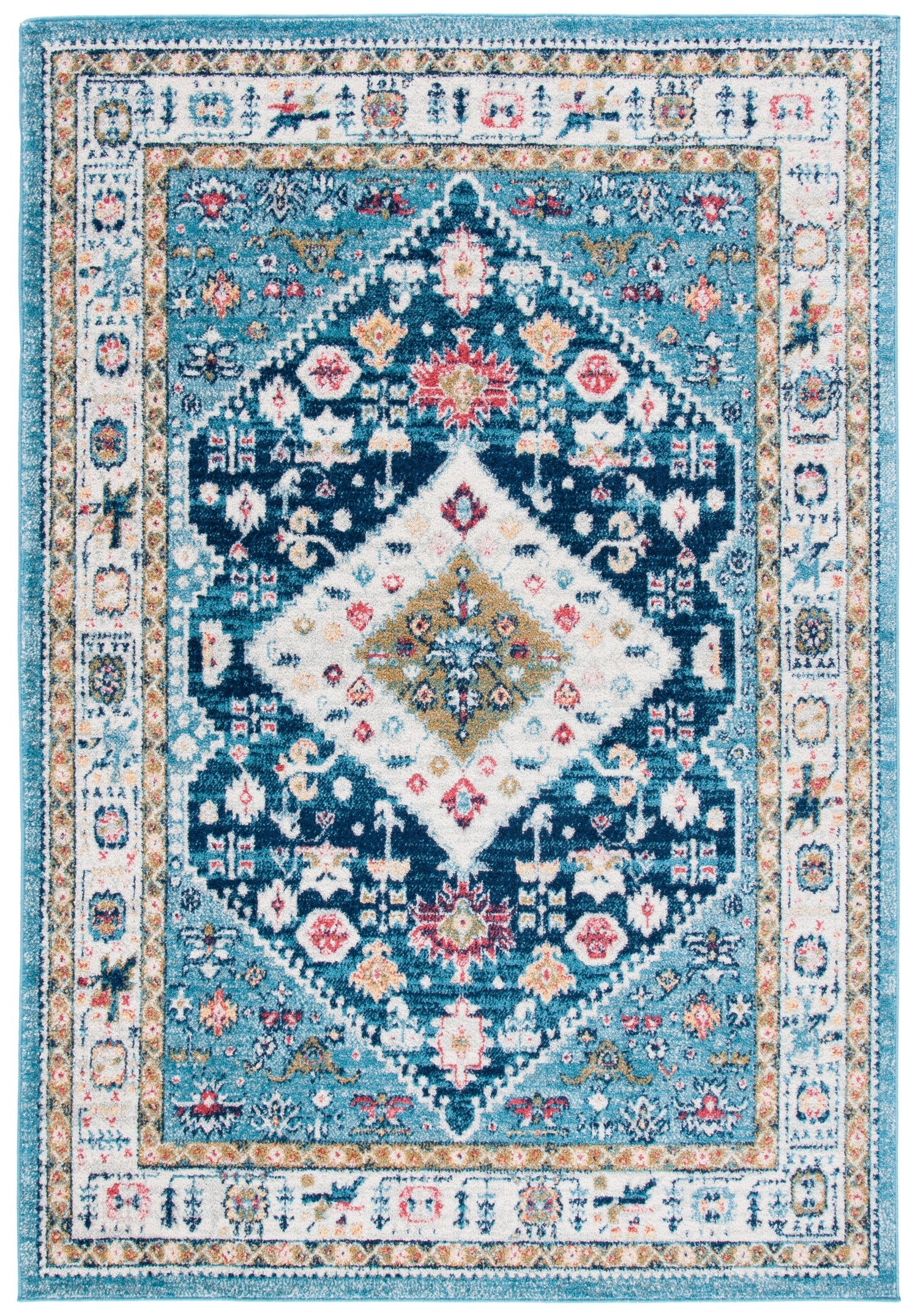 Safavieh Madison Mad670M Light Blue/Ivory Rugs.