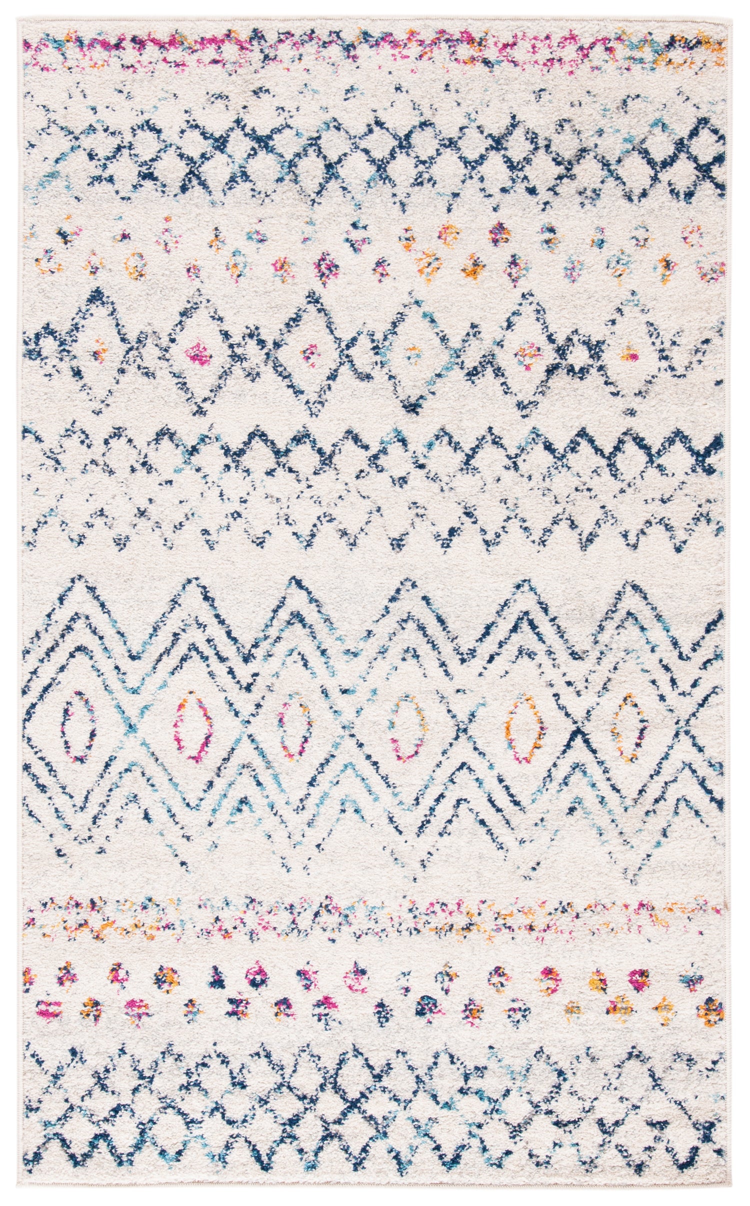 Safavieh Madison Mad798B Ivory/Dark Blue Rug.