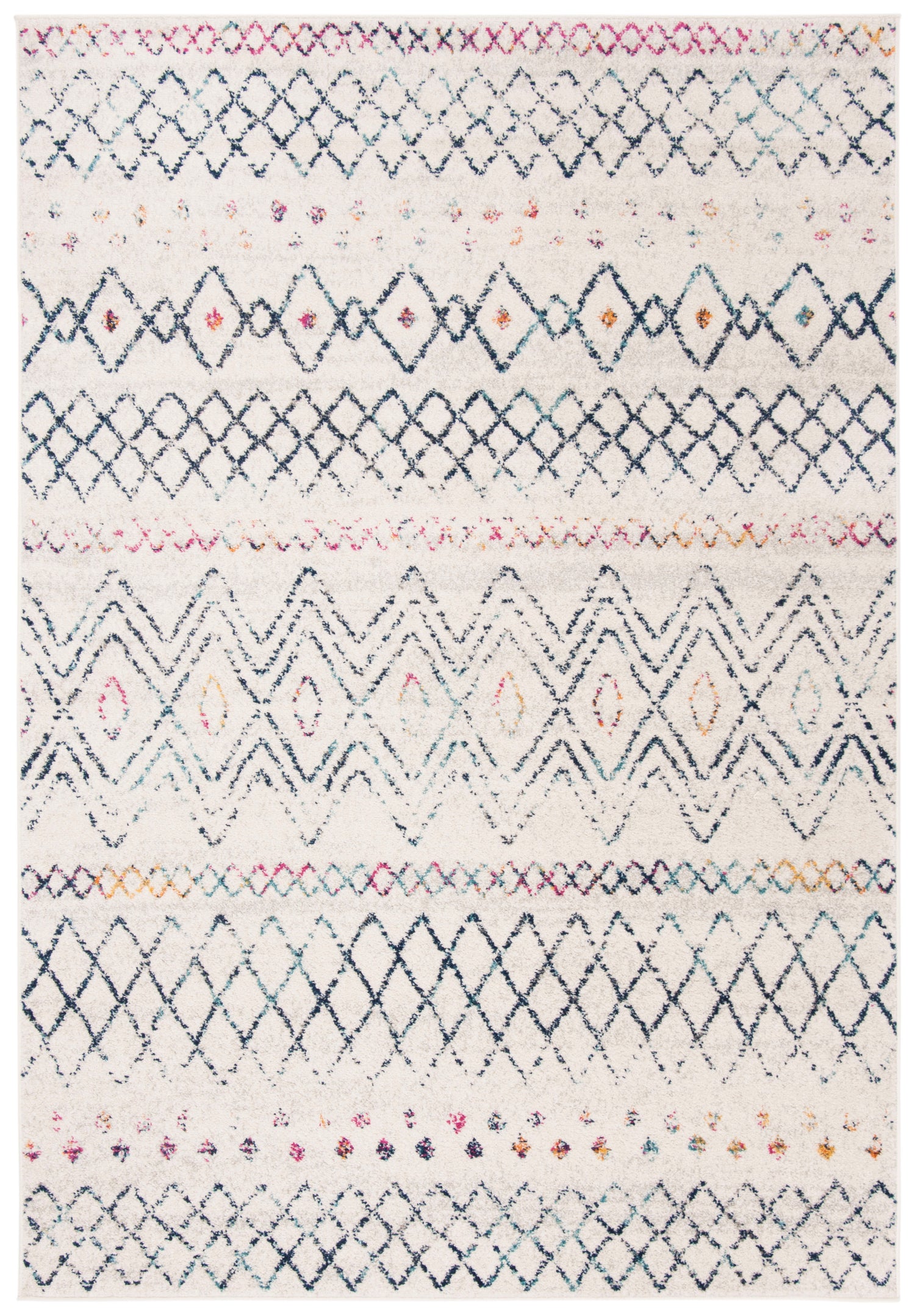 Safavieh Madison Mad798B Ivory/Dark Blue Rug.