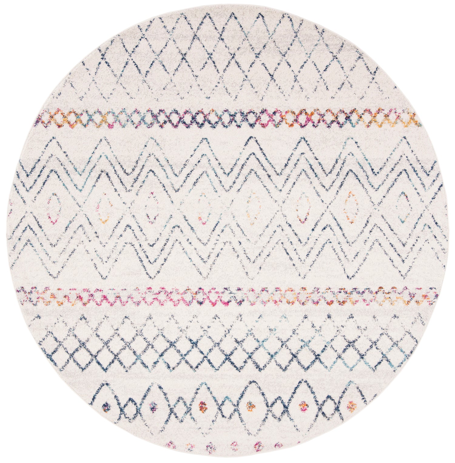 Safavieh Madison Mad798B Ivory/Dark Blue Rug.