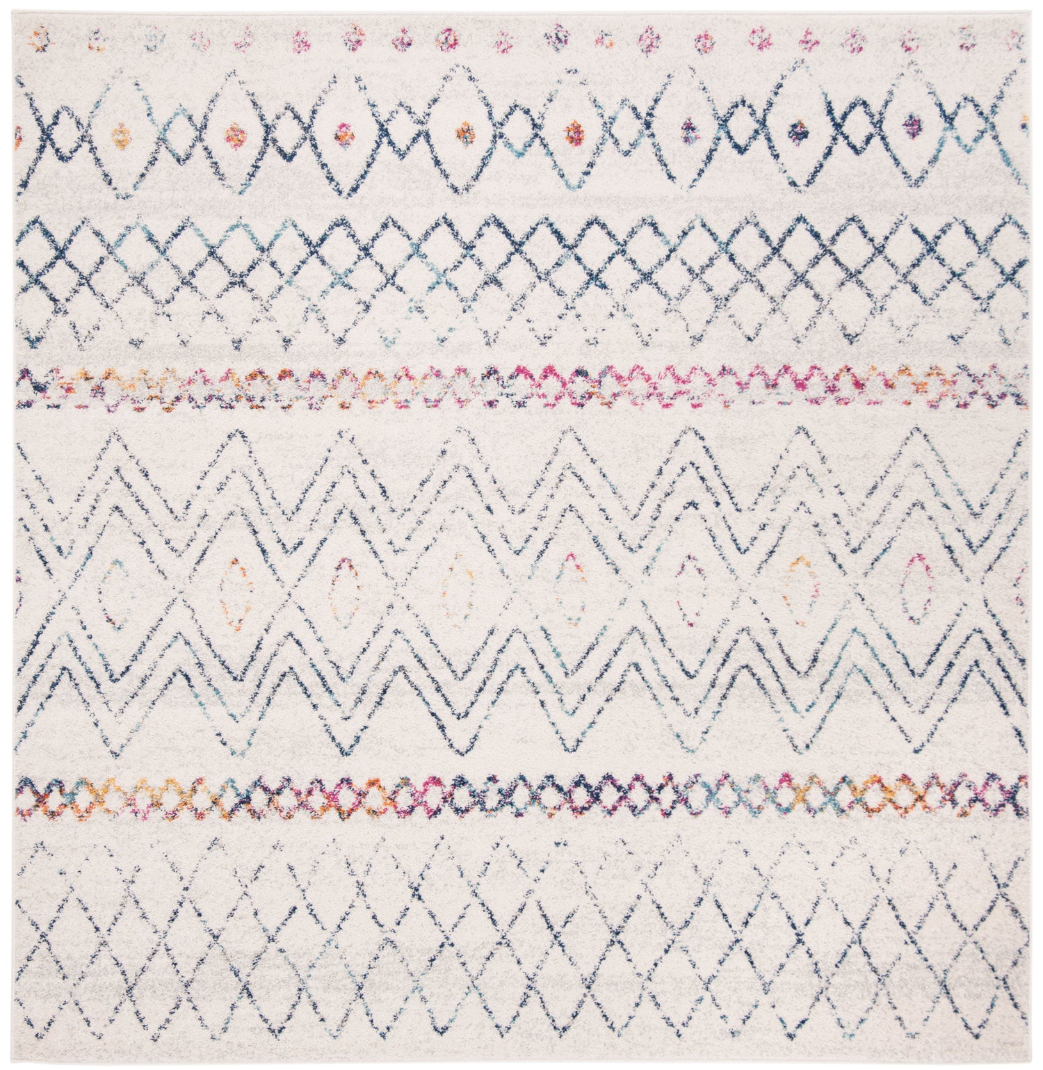 Safavieh Madison Mad798B Ivory/Dark Blue Rug.