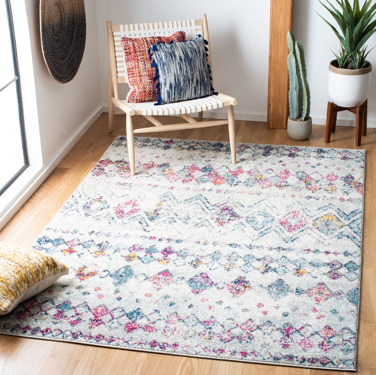 Safavieh Madison Mad798J Grey/Purple Rug.