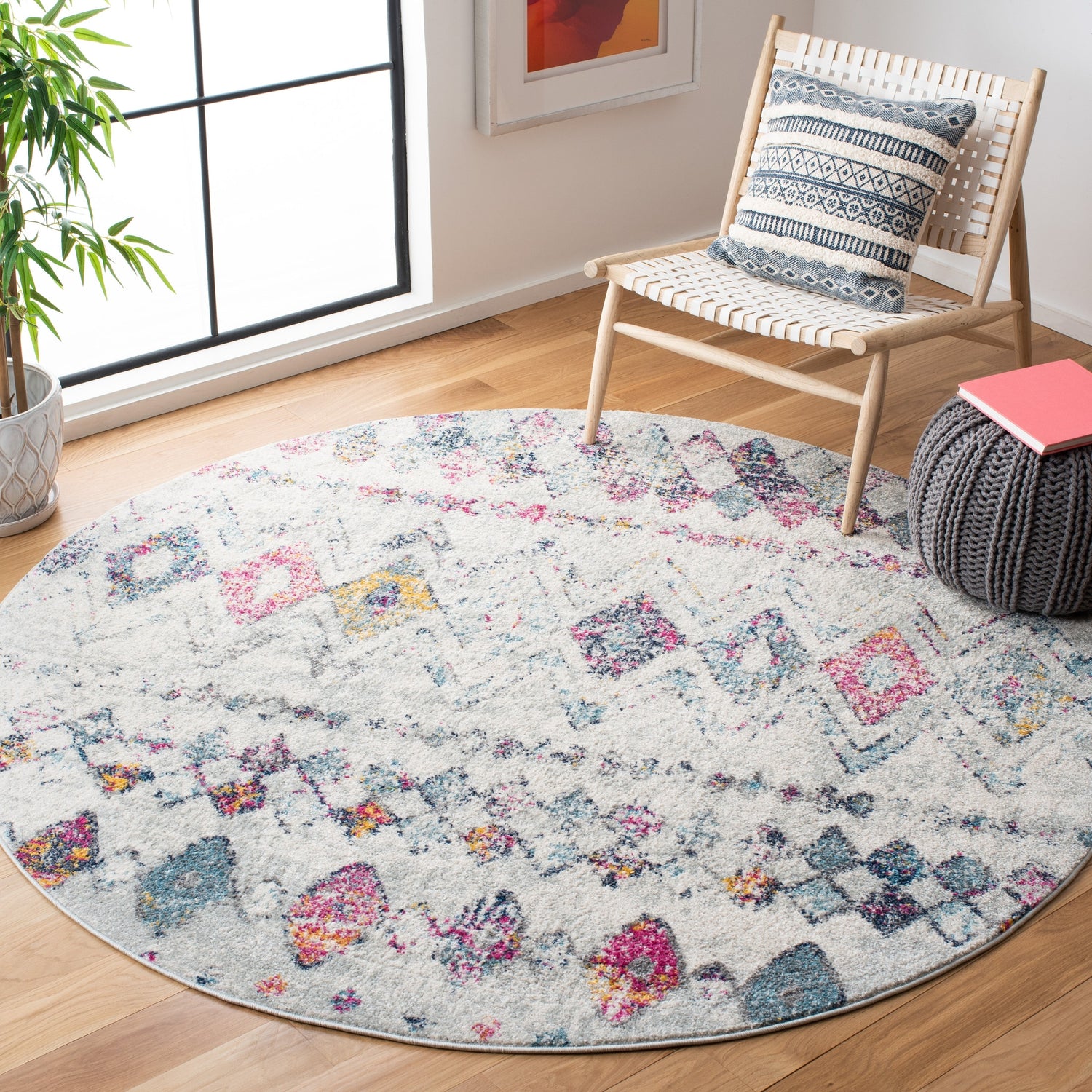 Safavieh Madison Mad798J Grey/Purple Rug.