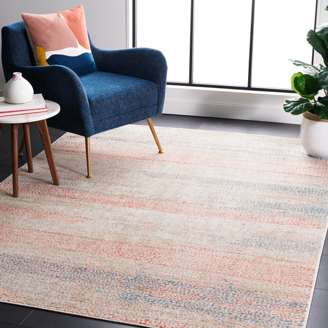 Safavieh Madison Mad812M Ivory/Blue Rust Rug.