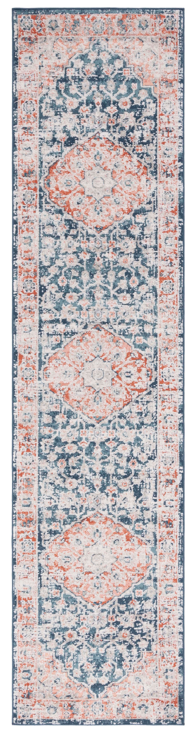 Safavieh Madison Mad836N Navy/Rust Rug.