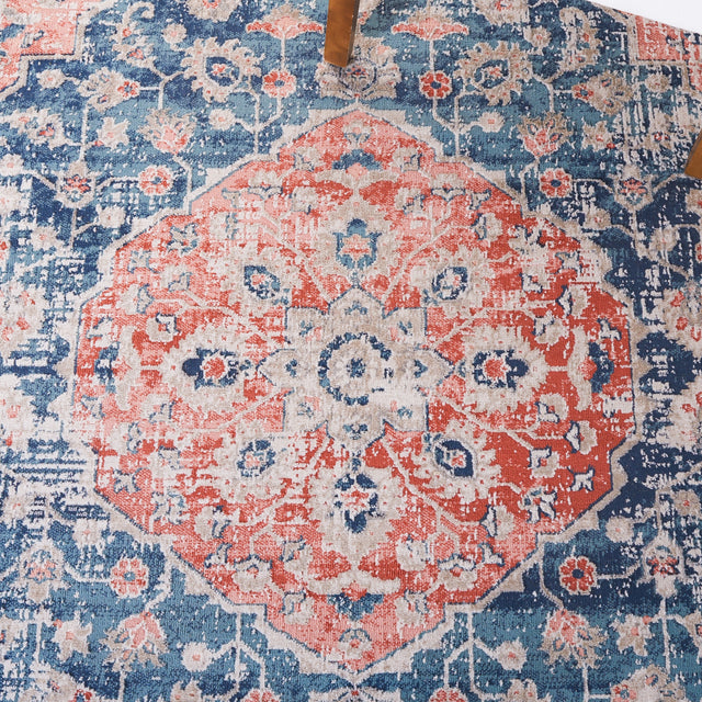 Safavieh Madison Mad836N Navy/Rust Rug.