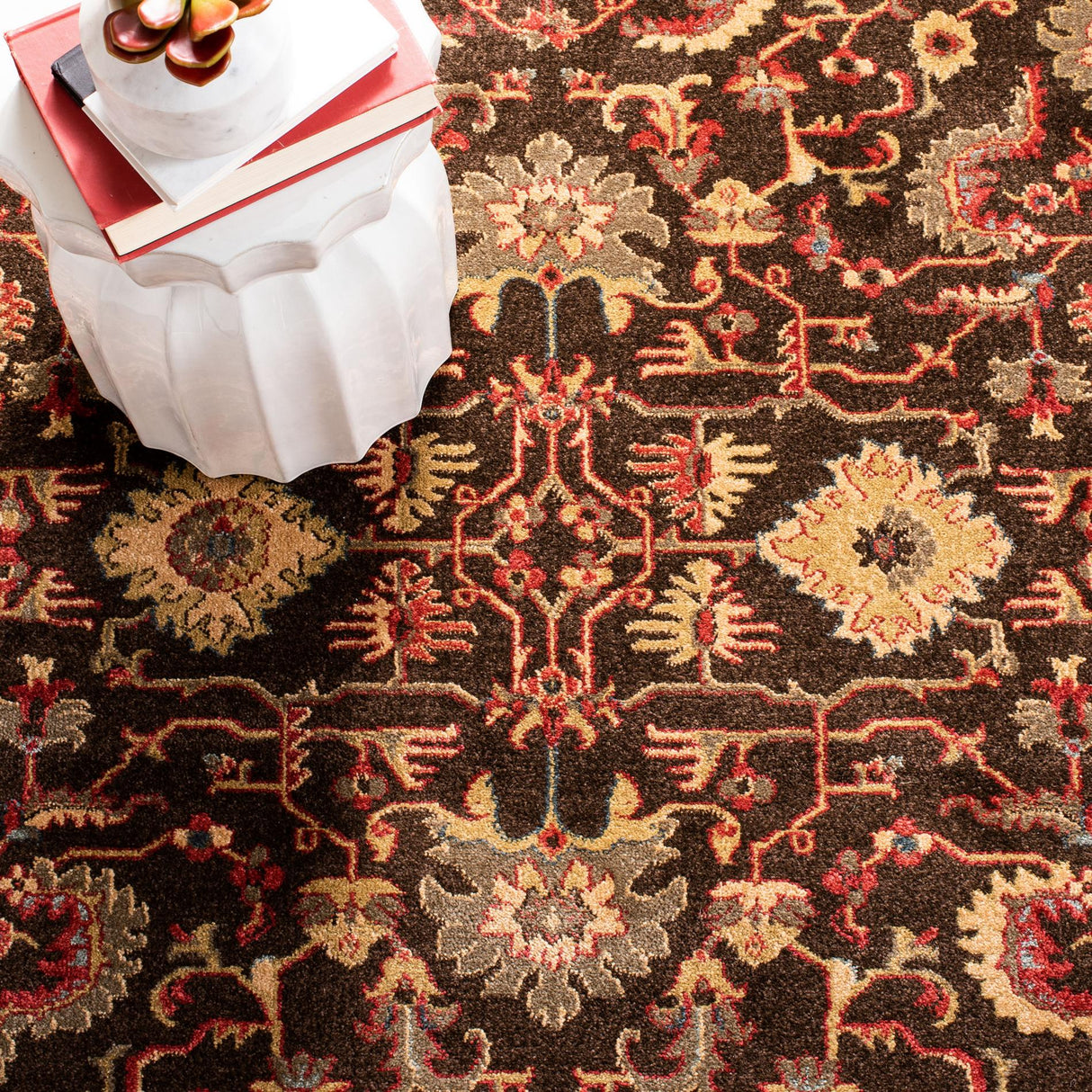 Safavieh Mahal Mah693T Brown/Beige Rugs.
