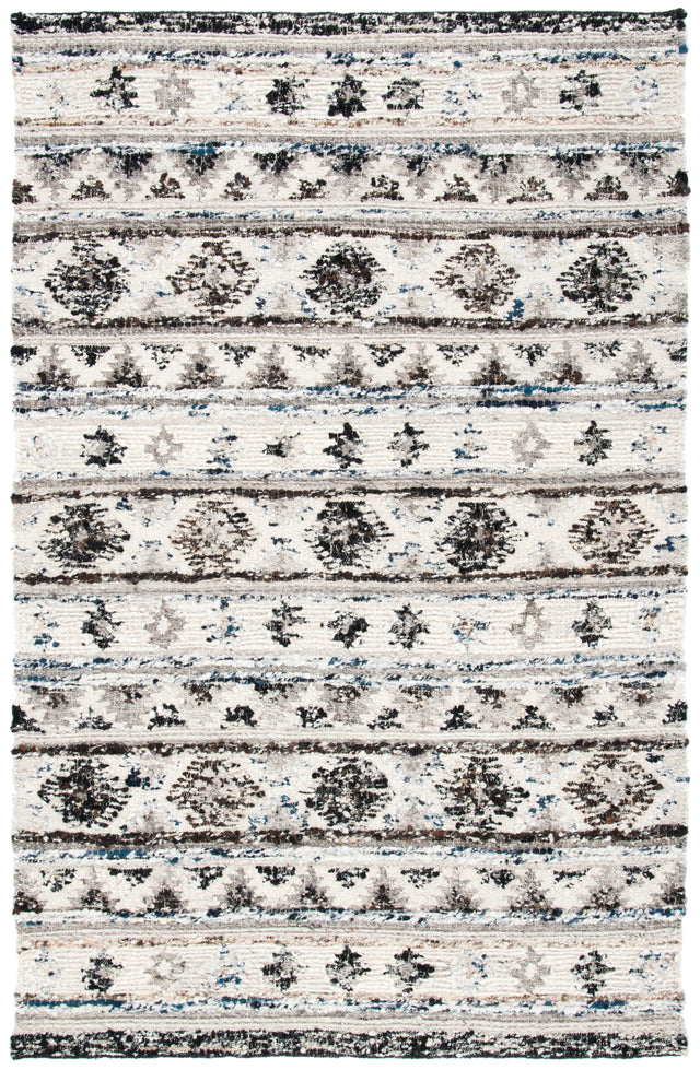 Safavieh Manhattan Man353A Ivory/Black Rug.