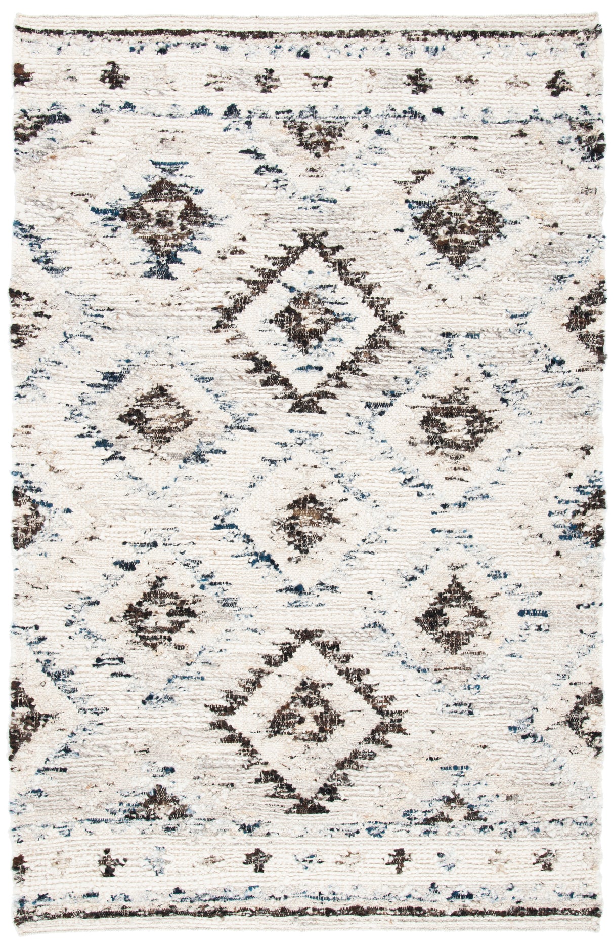 Safavieh Manhattan Man354A Ivory/Charcoal Rug.