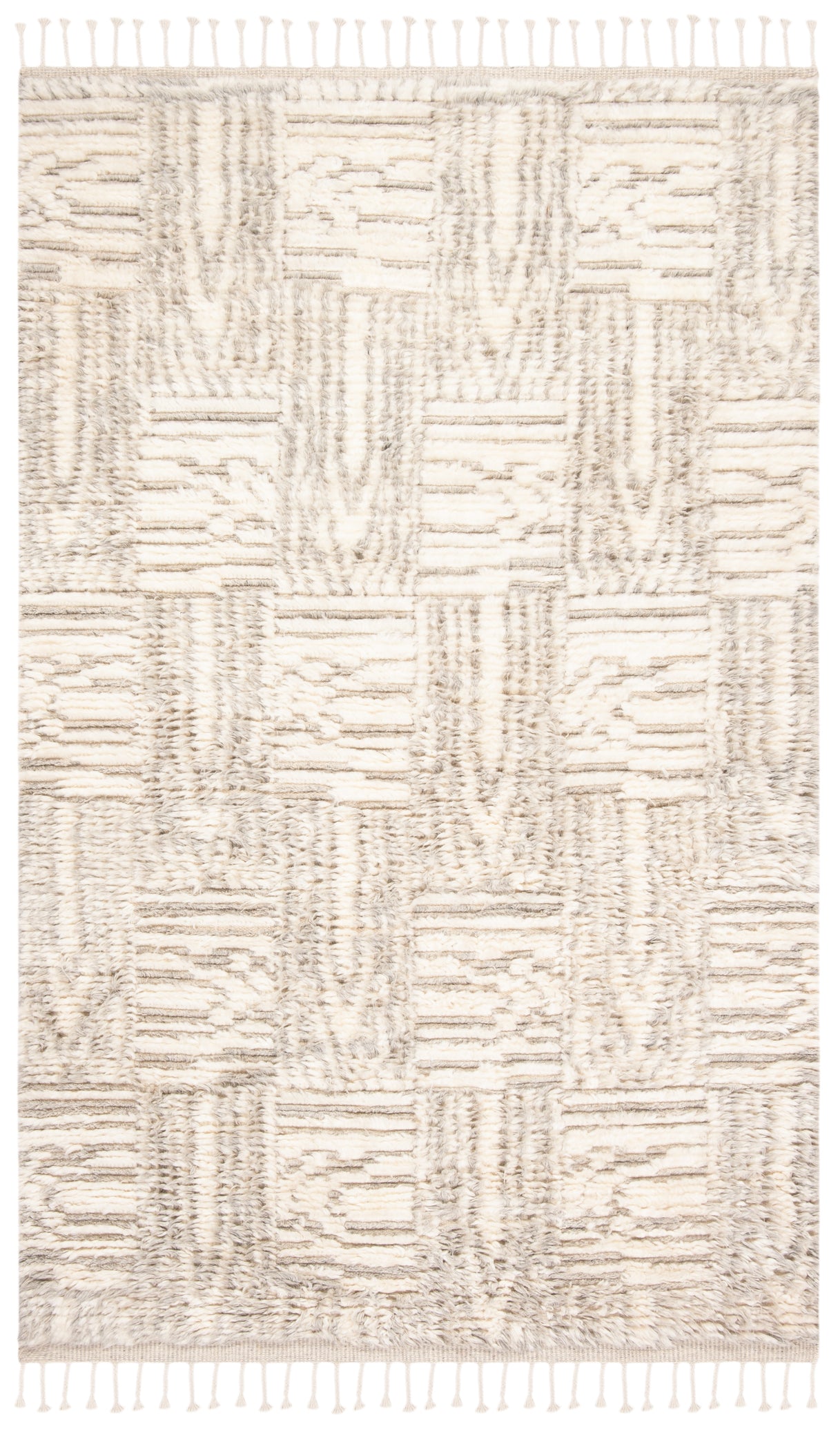 Safavieh Manhattan Man464F Ivory/Grey Rugs.