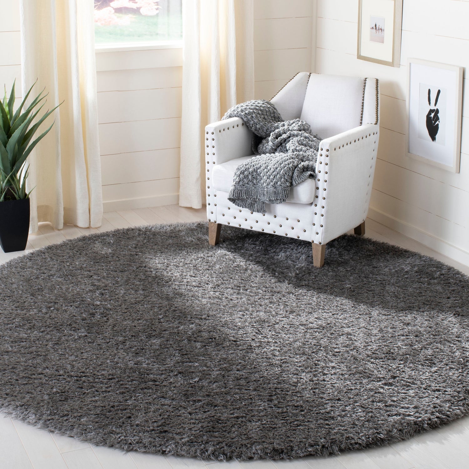 Safavieh Madrid Shag Mdg256H Charcoal Rug.
