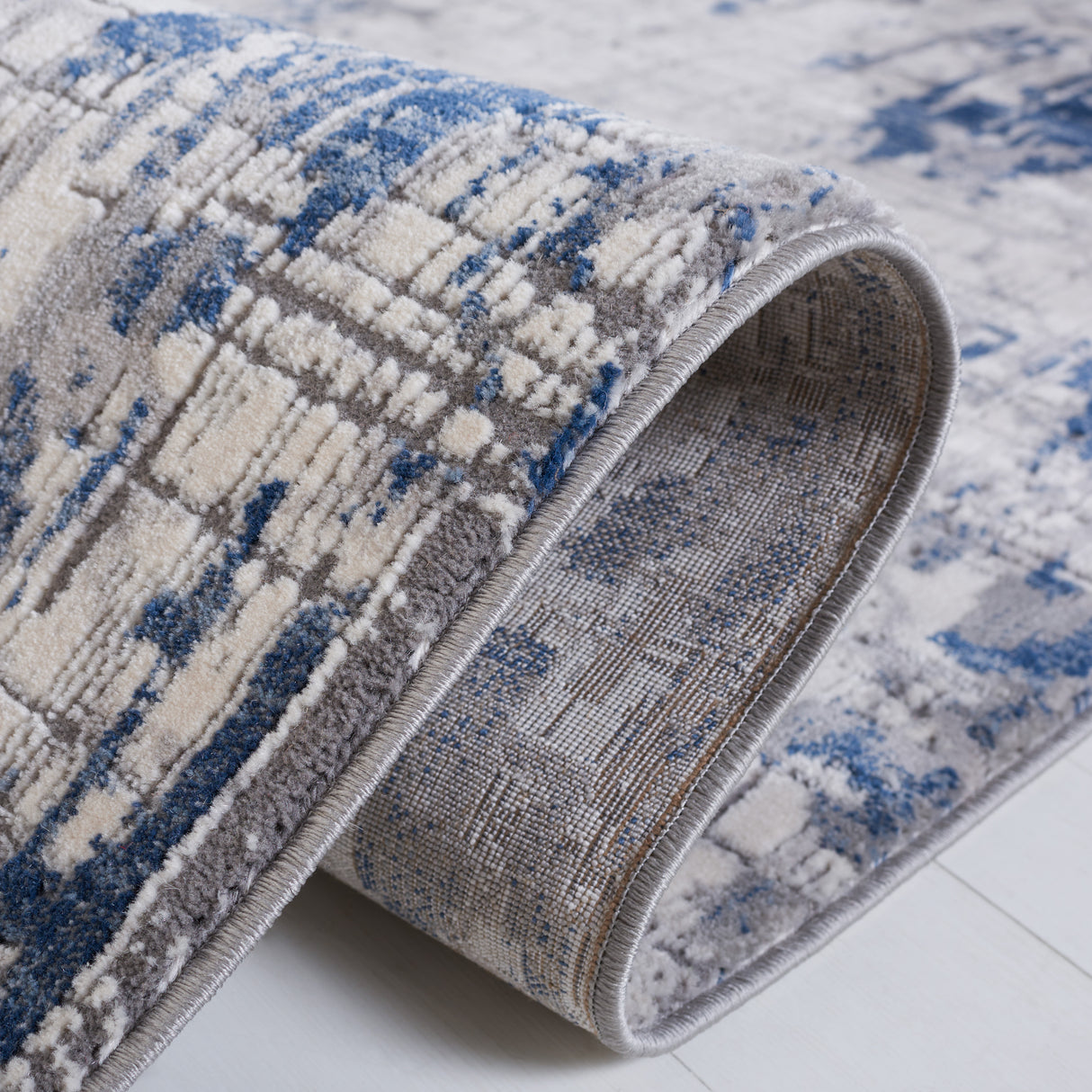 Safavieh Meadow Mdw178A Ivory Grey/Blue Rug.