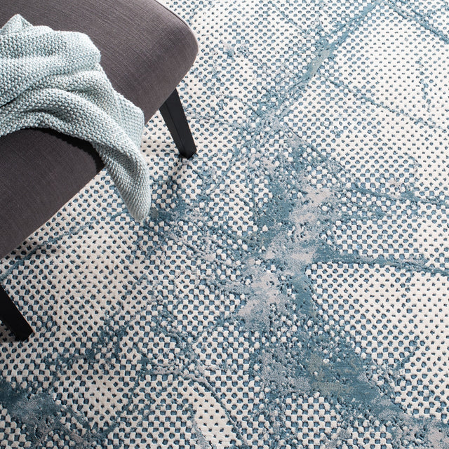 Safavieh Meadow Mdw180K Turquoise/Ivory Rug.