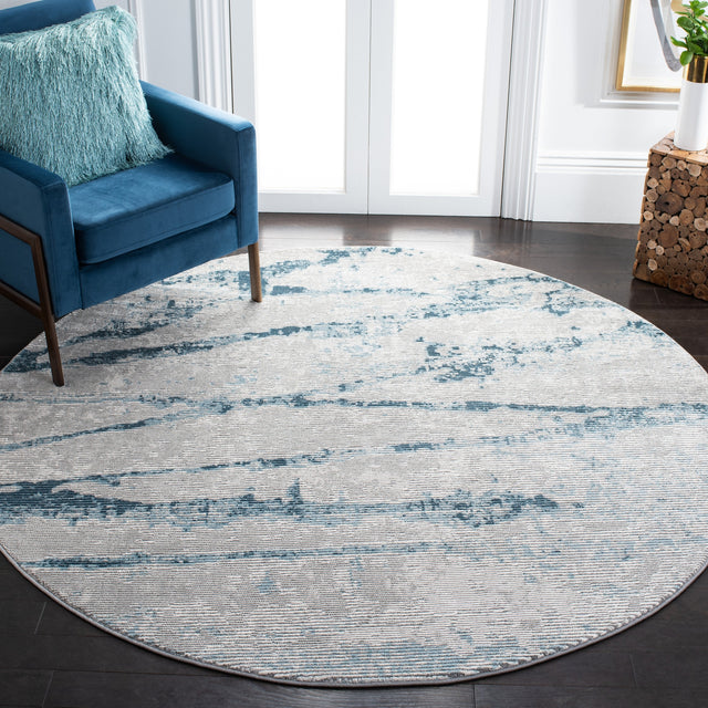 Safavieh Meadow Mdw560F Light Grey/Blue Rug.