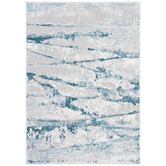 Safavieh Meadow Mdw560F Light Grey/Blue Rug.