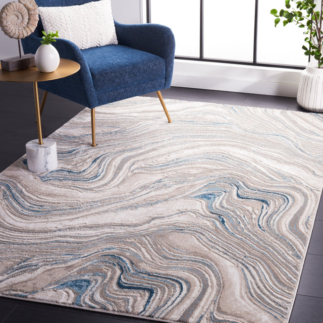 Safavieh Meadow Mdw564M Beige/Blue Rug.