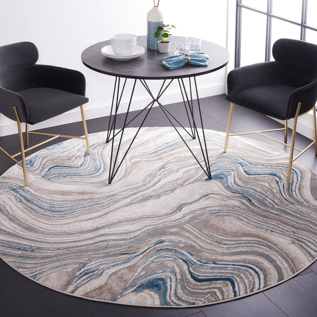 Safavieh Meadow Mdw564M Beige/Blue Rug.