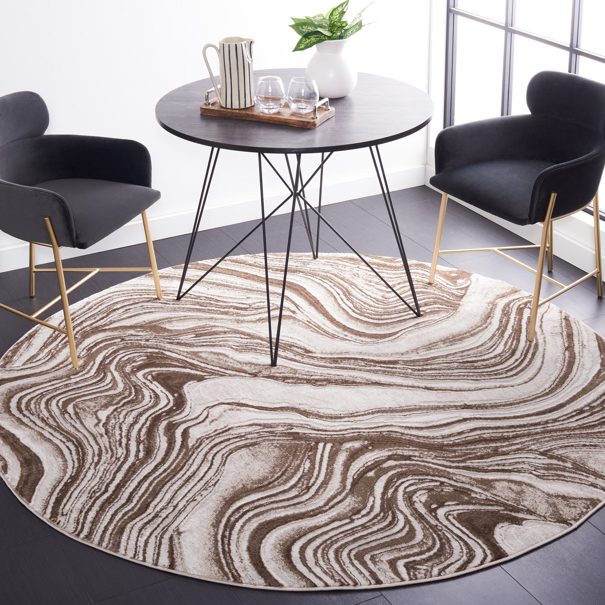 Safavieh Meadow Mdw564T Brown/Beige Rug.
