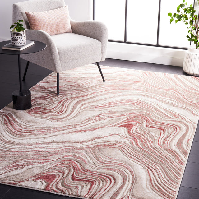 Safavieh Meadow Mdw564U Pink/Beige Rug.