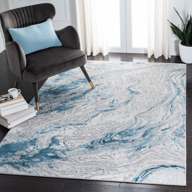Safavieh Meadow Mdw568F Grey/Blue Rug.