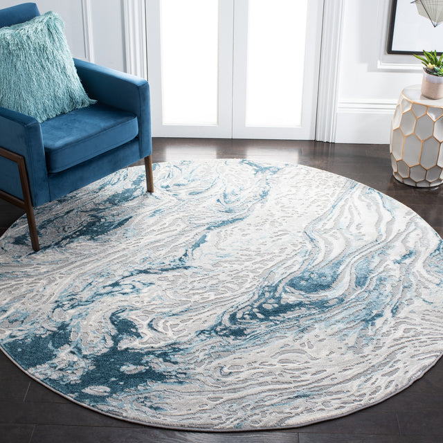 Safavieh Meadow Mdw568F Grey/Blue Rug.
