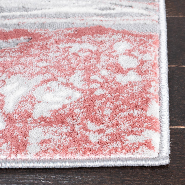 Safavieh Meadow Mdw568G Light Grey/Pink Rug.