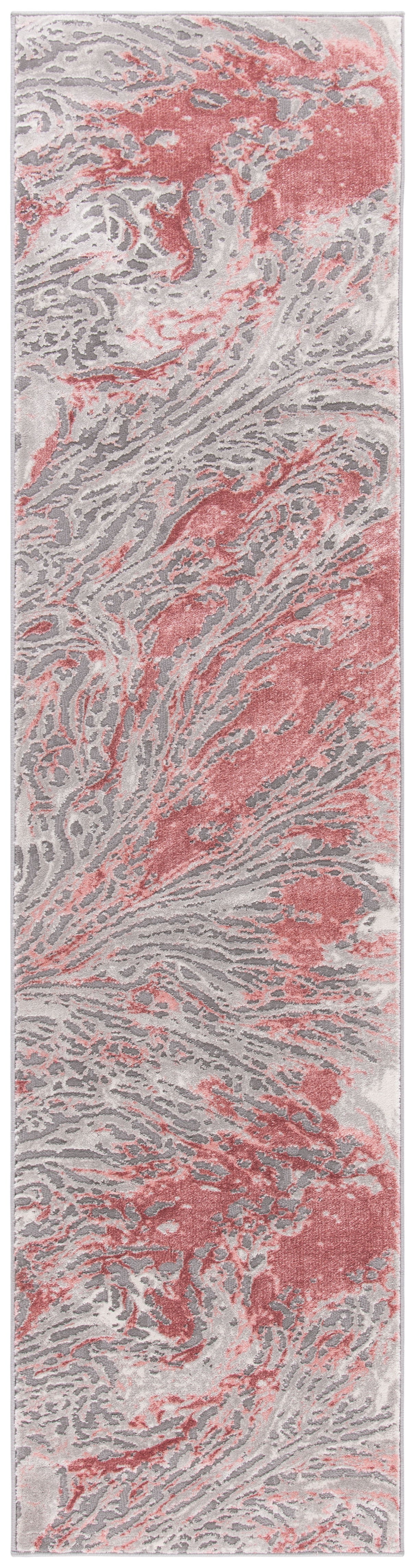 Safavieh Meadow Mdw568H Grey/Pink Rug.