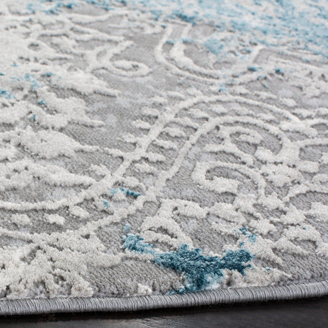 Safavieh Meadow Mdw573F Light Grey/Blue Rug.