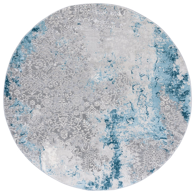 Safavieh Meadow Mdw573F Light Grey/Blue Rug.