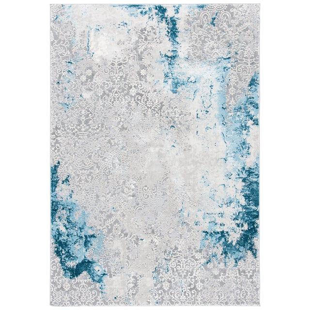 Safavieh Meadow Mdw573F Light Grey/Blue Rug.