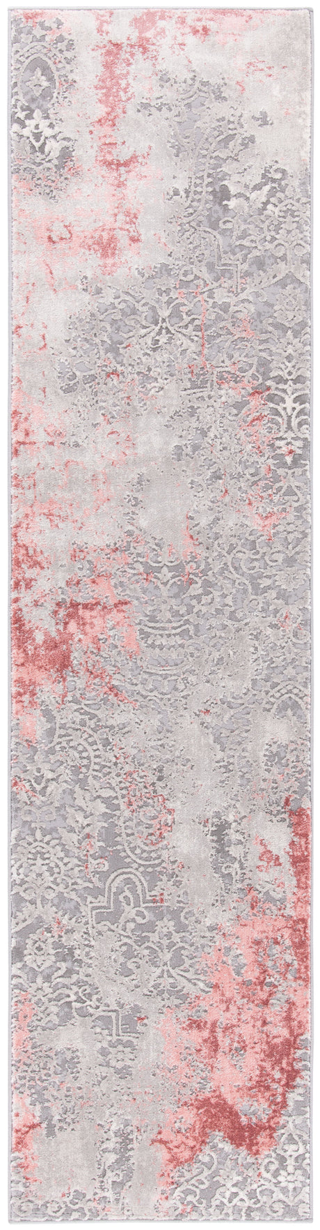 Safavieh Meadow Mdw573G Light Grey/Pink Rug.