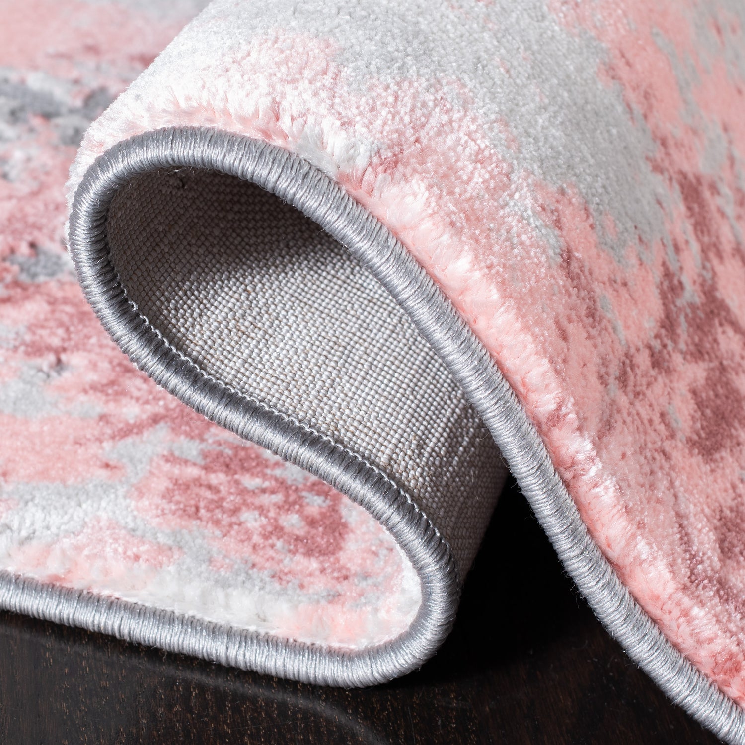 Safavieh Meadow Mdw573G Light Grey/Pink Rug.