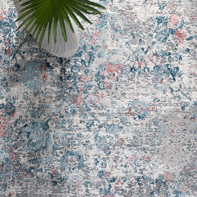 Safavieh Meadow Mdw583G Light Grey/Blue Rug.