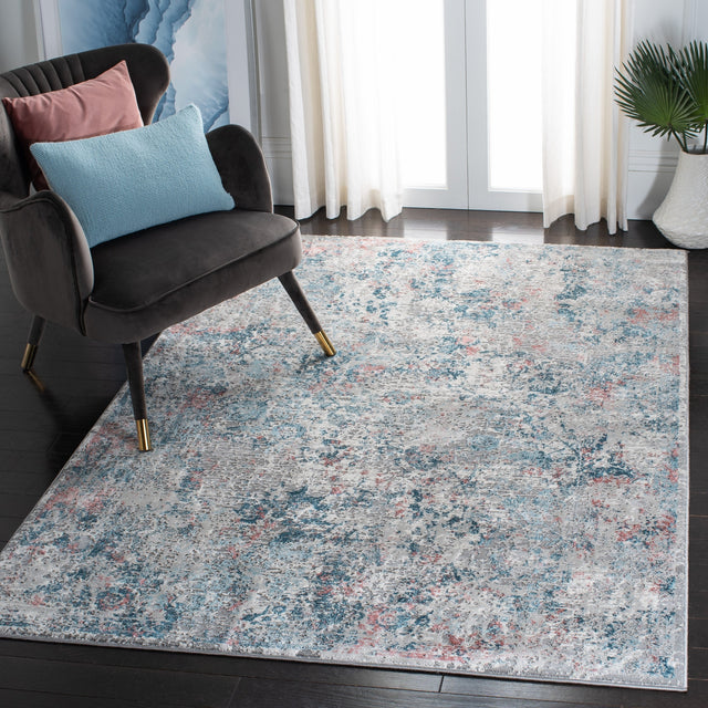 Safavieh Meadow Mdw583G Light Grey/Blue Rug.
