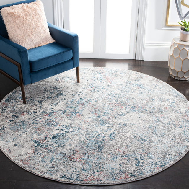 Safavieh Meadow Mdw583G Light Grey/Blue Rug.