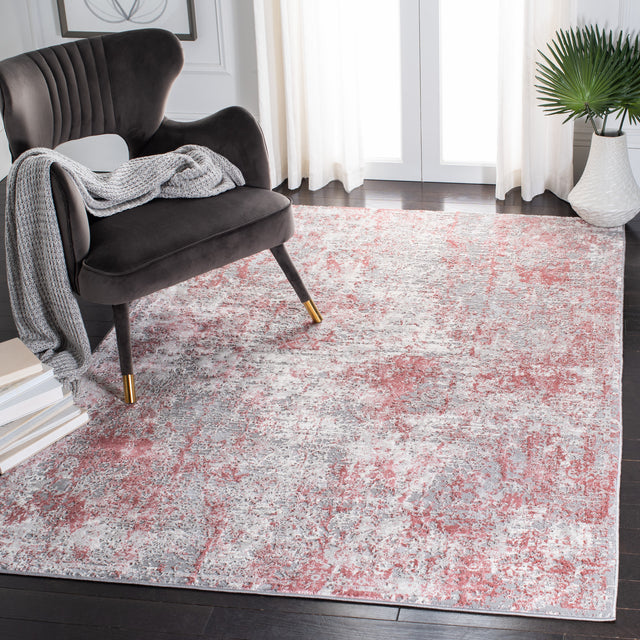 Safavieh Meadow Mdw583H Grey/Pink Rug.