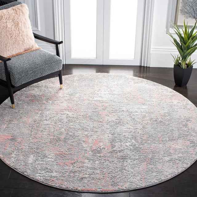 Safavieh Meadow Mdw583H Grey/Pink Rug.