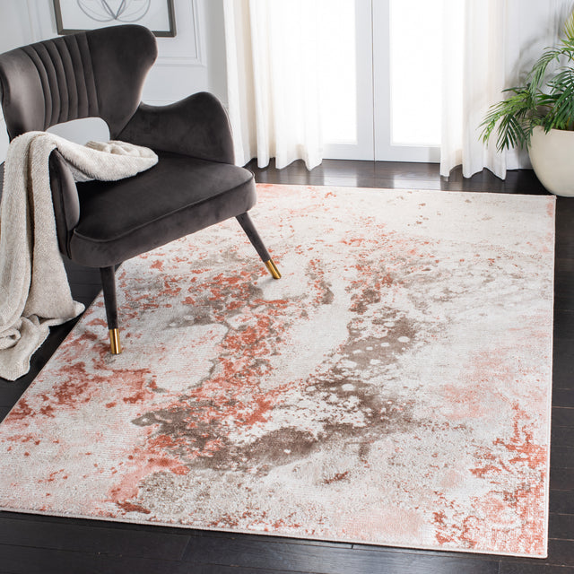Safavieh Meadow Mdw596B Beige/Pink Rug.