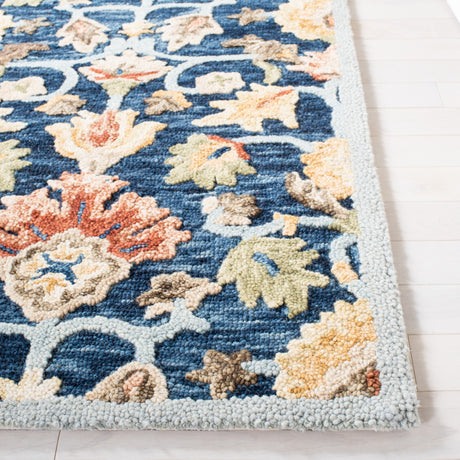 Safavieh Metro Met104M Blue/Orange Rugs.