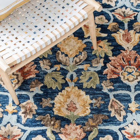 Safavieh Metro Met104M Blue/Orange Rugs.