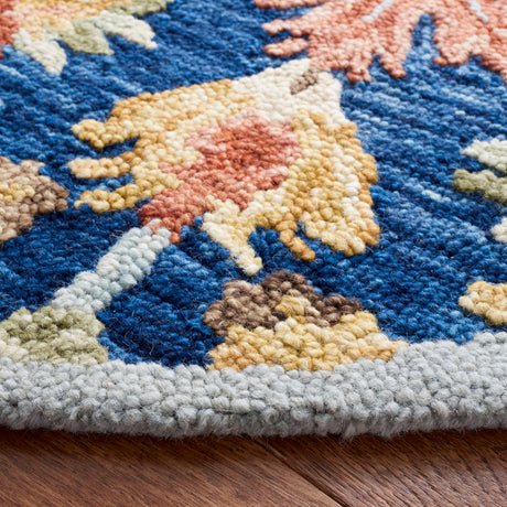 Safavieh Metro Met104M Blue/Orange Rugs.