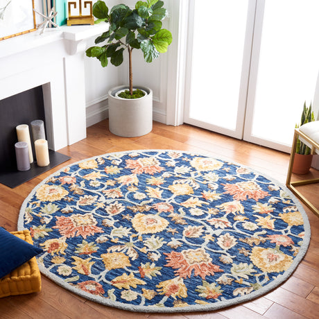 Safavieh Metro Met104M Blue/Orange Rugs.