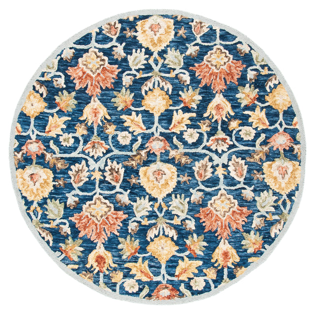 Safavieh Metro Met104M Blue/Orange Rugs.