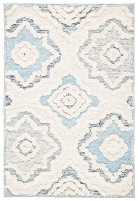 Safavieh Metro Met111A Ivory/Light Blue Rugs.