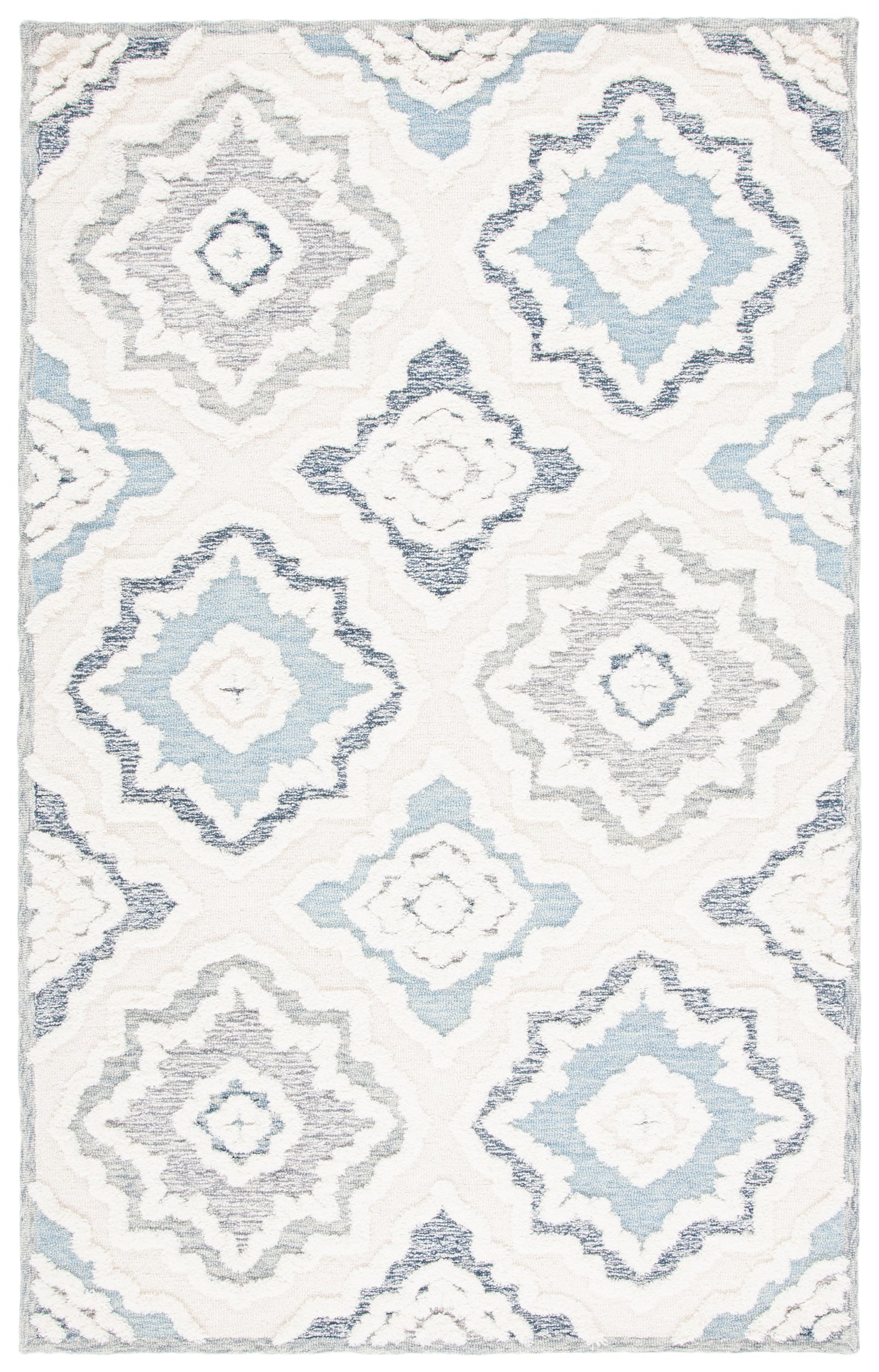 Safavieh Metro Met111A Ivory/Light Blue Rugs.