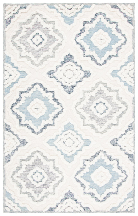 Safavieh Metro Met111A Ivory/Light Blue Rugs.